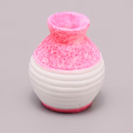 **Miniatyr** Vas / kruka - rosa