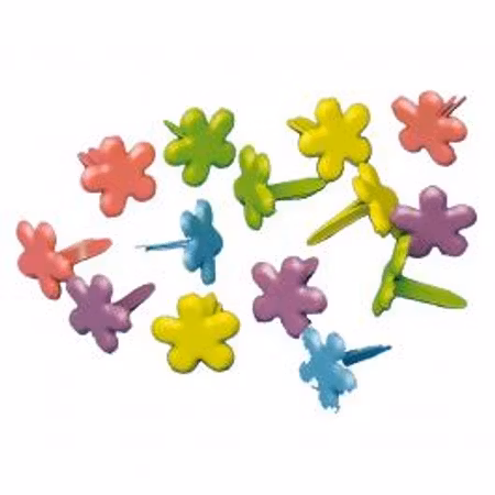 Brads 4mm -Blommor i  6 olika färger - 100st