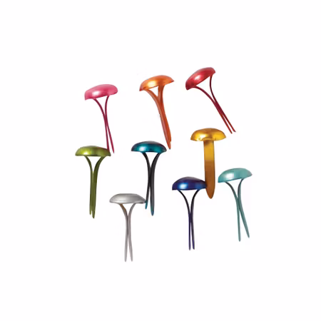 Brads 4mm -Rund i  9 olika metallic färger - 100st