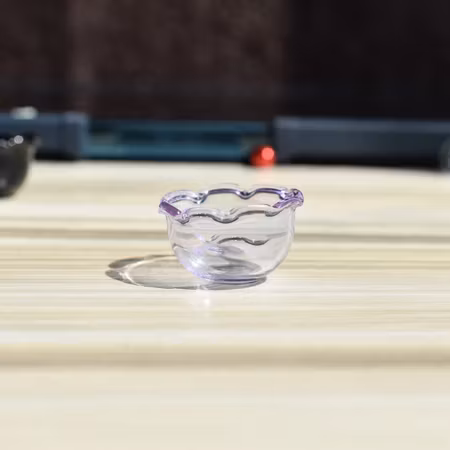 **Miniatyr** Glasskål - mellan lila