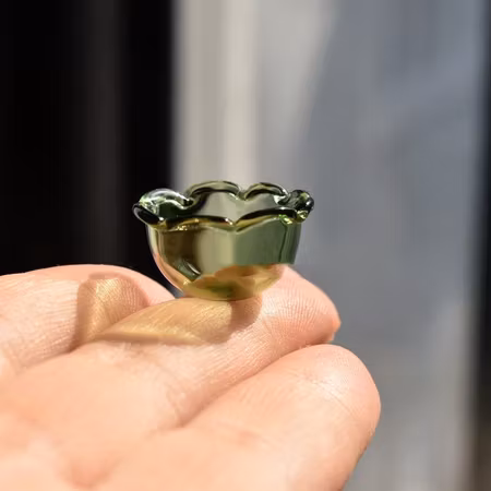 **Miniatyr** Glasskål - oliv