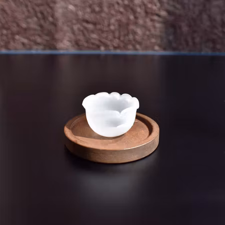 **Miniatyr** Glasskål - vit