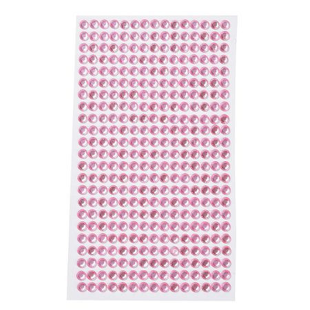 Självhäftande akryl Rhinestone strass stickers - rosa