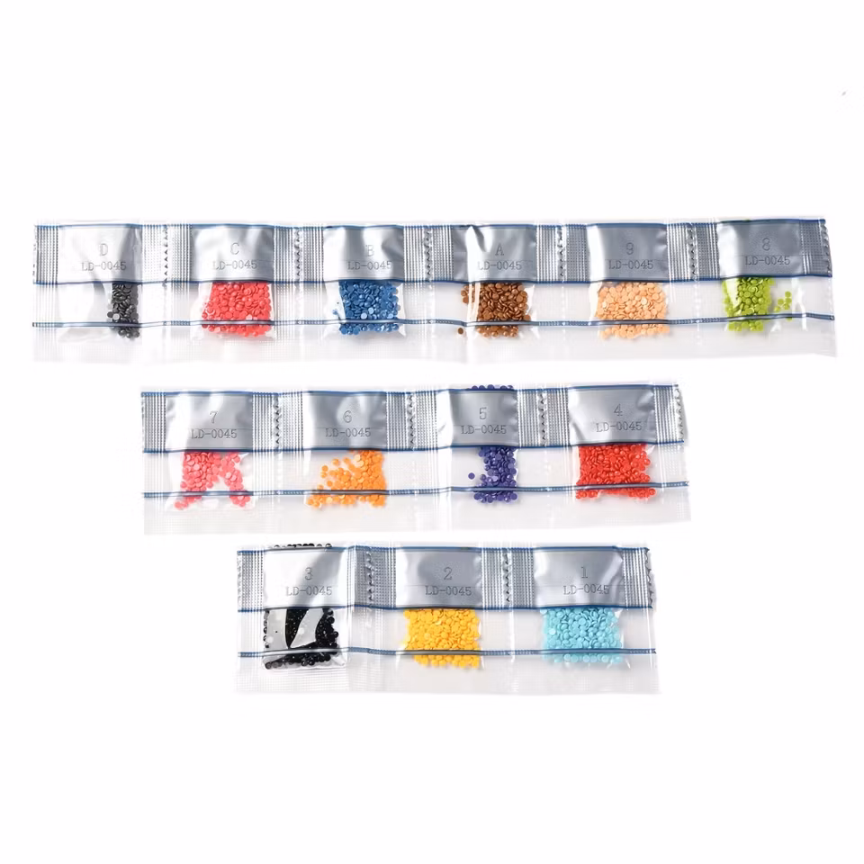 Klistermärken - Diamond Painting   - insektsmotiv - 9st