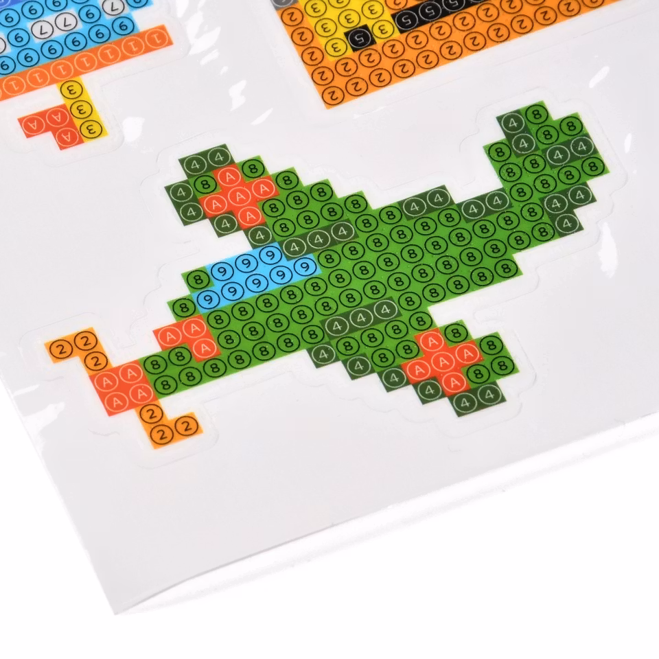 Klistermärken - Diamond Painting   - transportmotiv - 9st