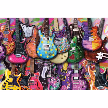 Gitarrer - Diamond Painting   - 40x30