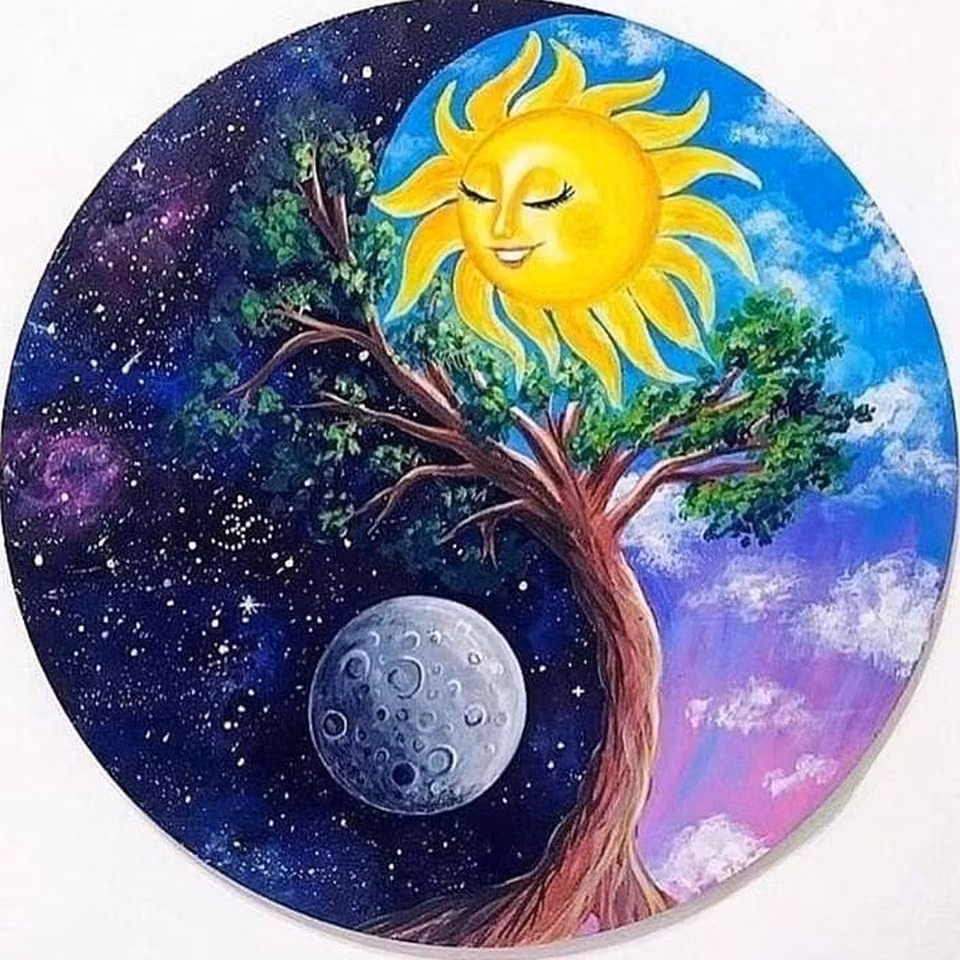 Träd - Diamond Painting  - 30x30