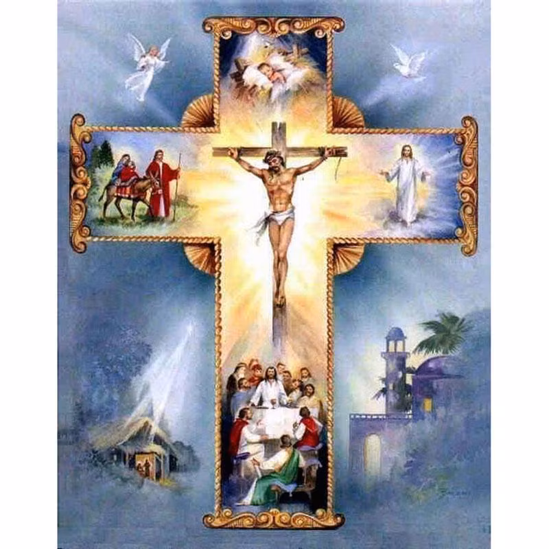 Krucifix - Diamond Painting   - 40x30