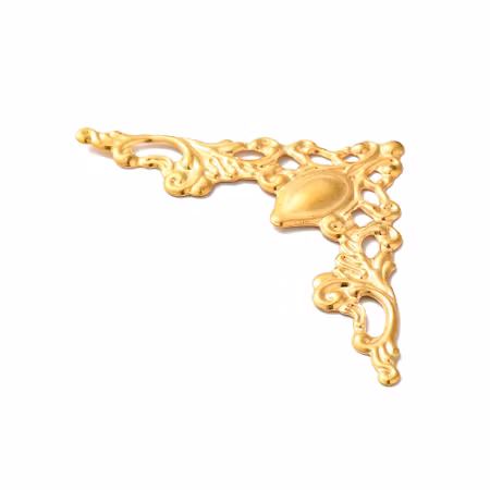 Metallhörn - guld - 4st