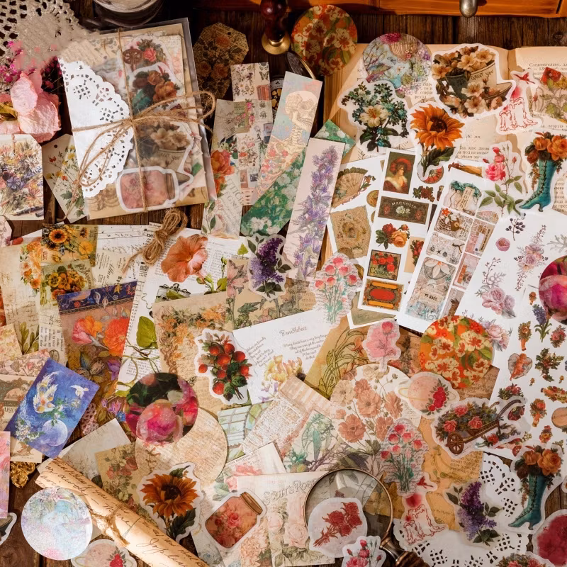 Stickers till scrapbooking - fjäril - 83st