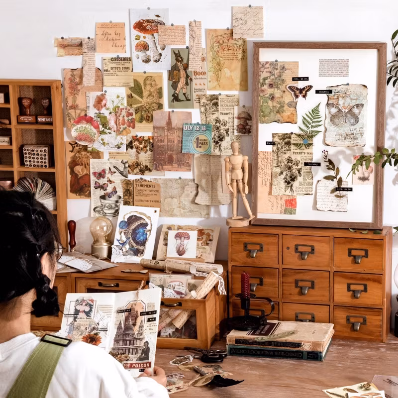 Stickers till scrapbooking - blomster mönster - 83st