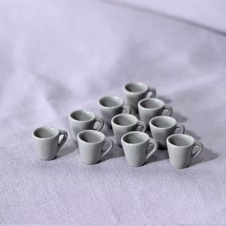 **Miniatyr** Kaffe/Te mugg - grå - 1st
