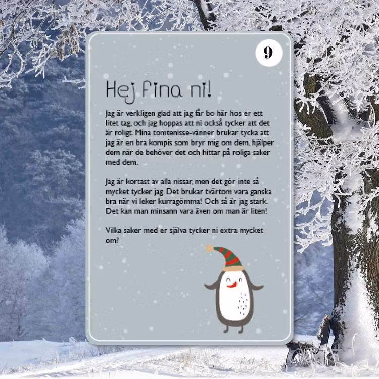 Andrahandssortering! Lär känna en tomtenisse - År 1, 3-8 år (Tryckta nissebrev)