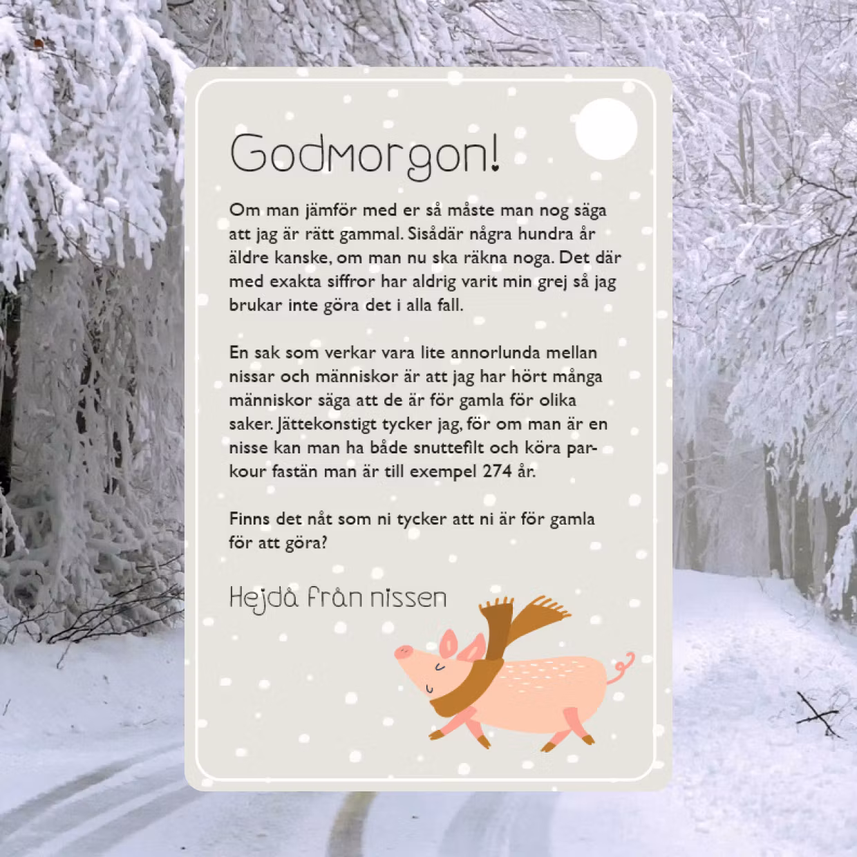 Andrahandssortering! Nyfikna frågor och funderingar, 3-8 år (Tryckta nissebrev)