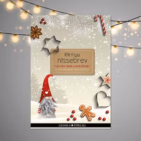 Lek med språk och bokstäver, 4-7 år (Tryckta nissebrev)