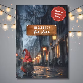 Nissebrev för stora, 15+ (Tryckta nissebrev)