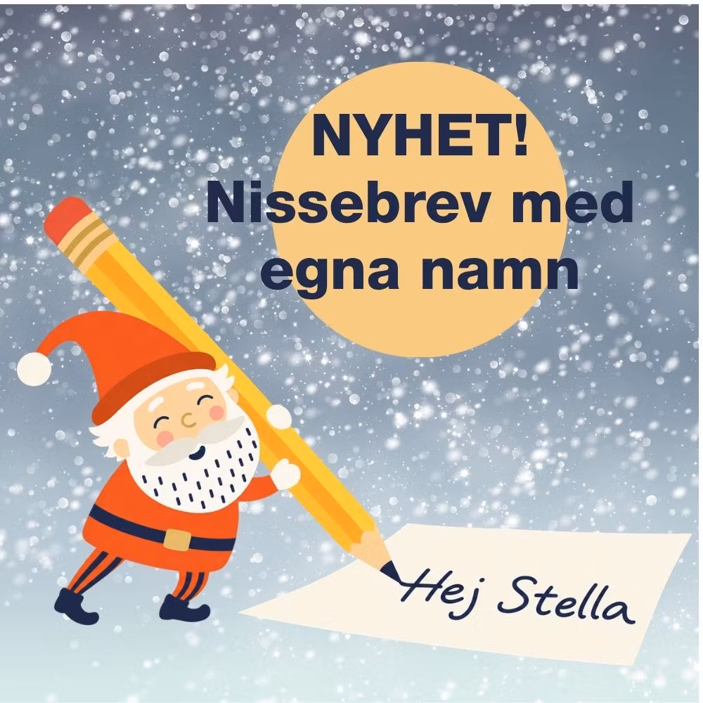 Personliga Nissebrev (digitala - med dina egna namn)