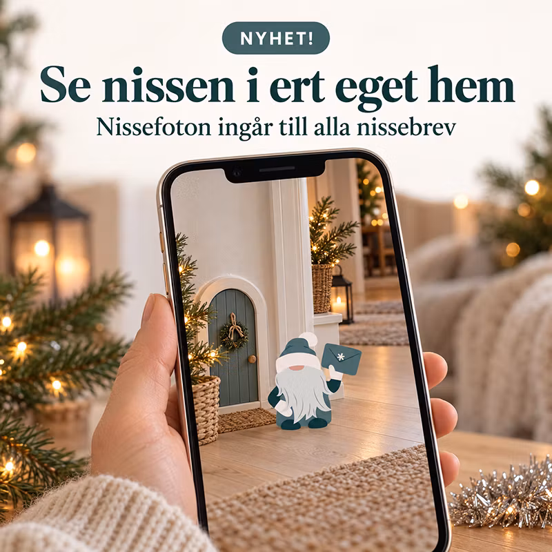 Lär känna en tomtenisse - År 1, 3-8 år (Digitala nissebrev)