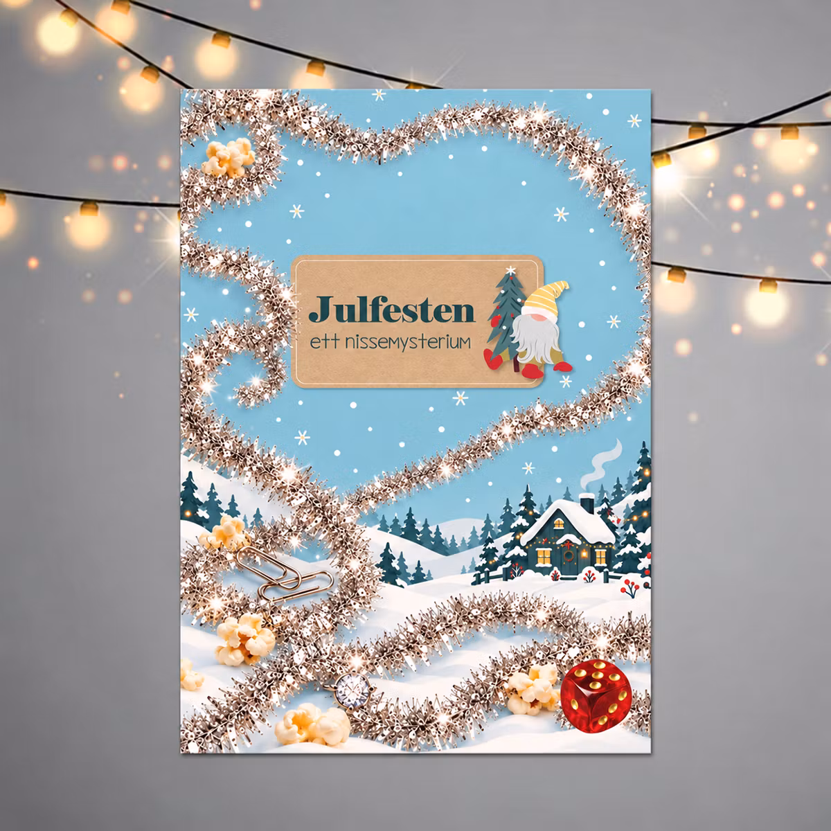Julfesten - ett nisse-mysterium, 5-10 år (Tryckta nissebrev)