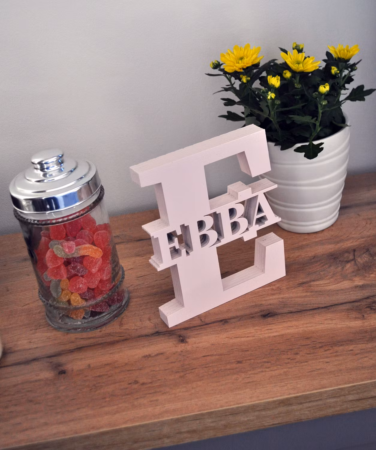 STÅENDE BOKSTAV – med valfri text