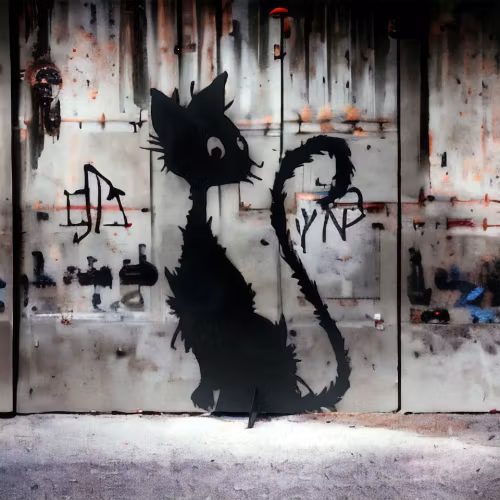 KATT – svart plåt