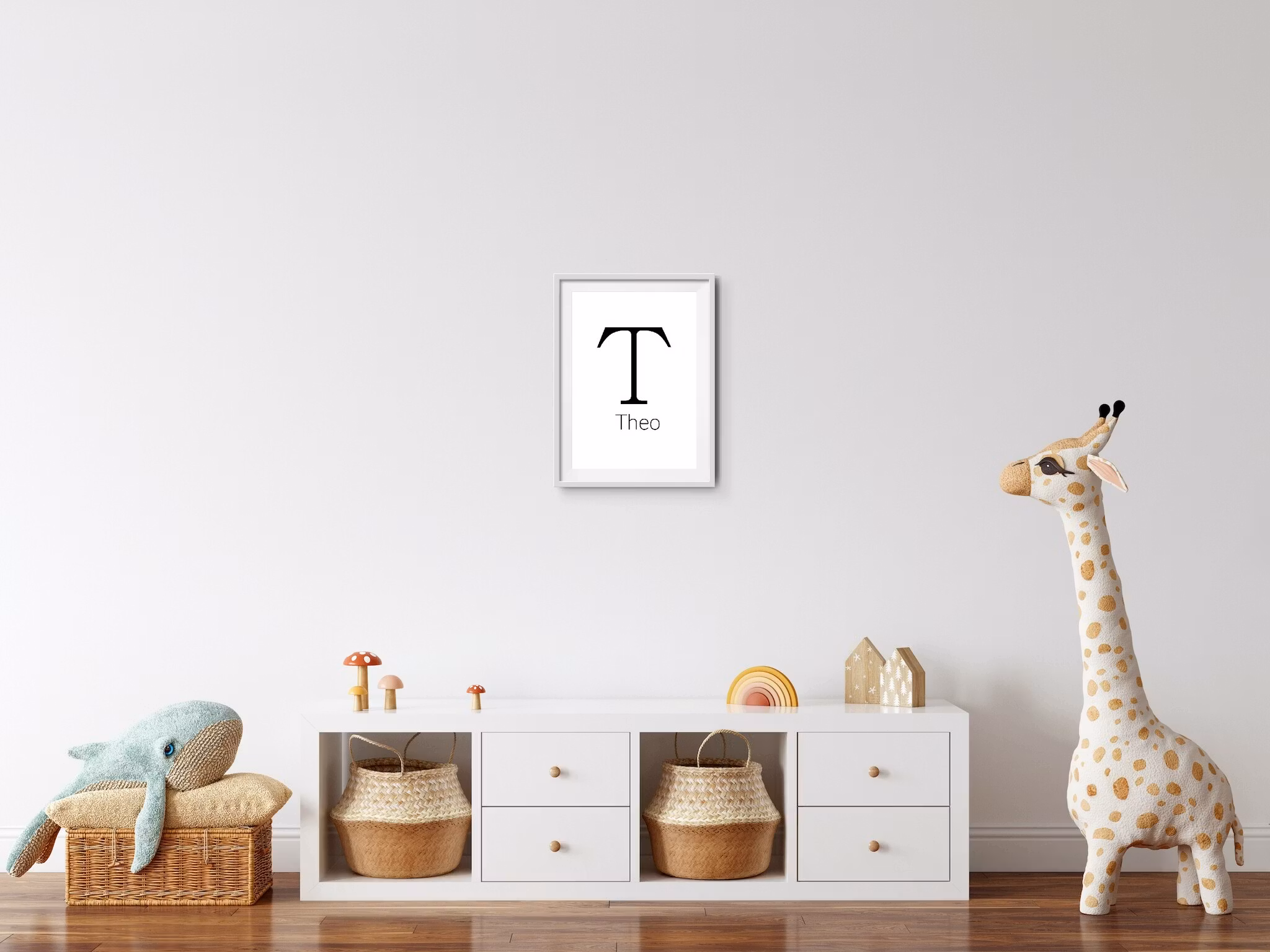 PERSONLIG BOKSTAVSPOSTER – med valfri text