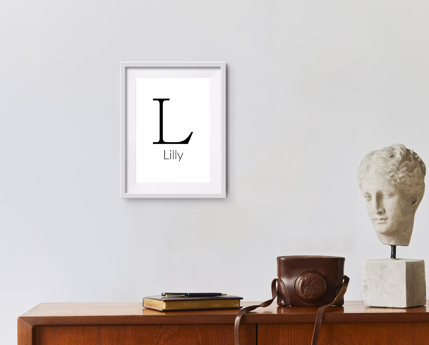 PERSONLIG BOKSTAVSPOSTER – med valfri text