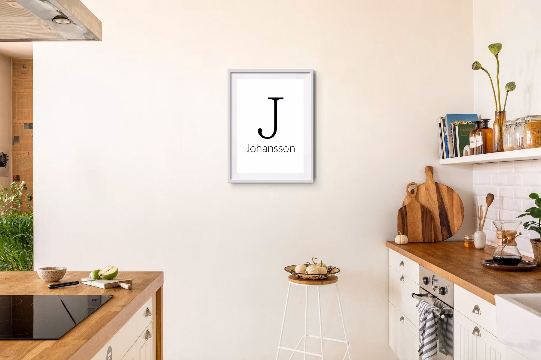 PERSONLIG BOKSTAVSPOSTER – med valfri text