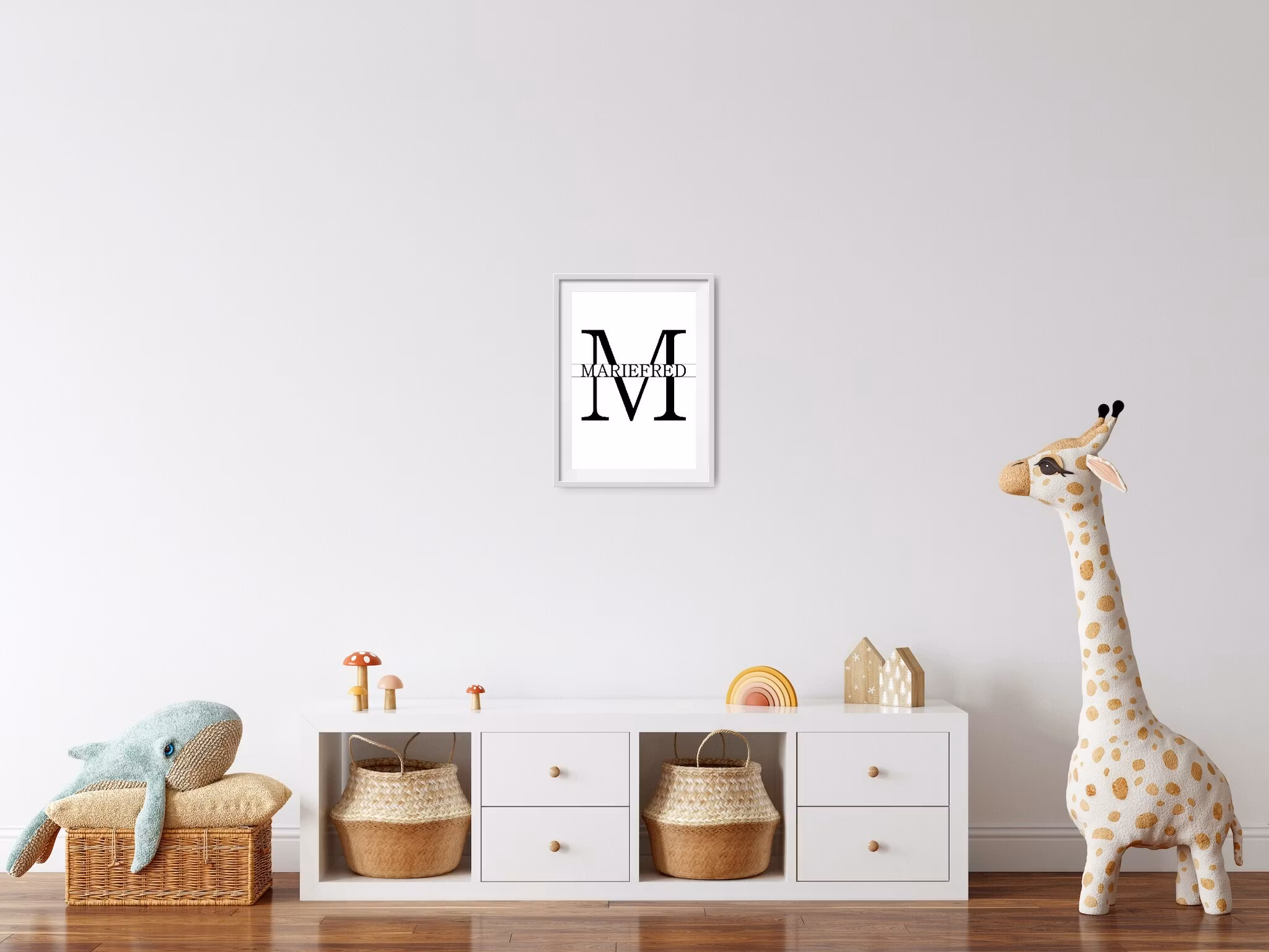 PERSONLIG BOKSTAVSPOSTER – med valfri text