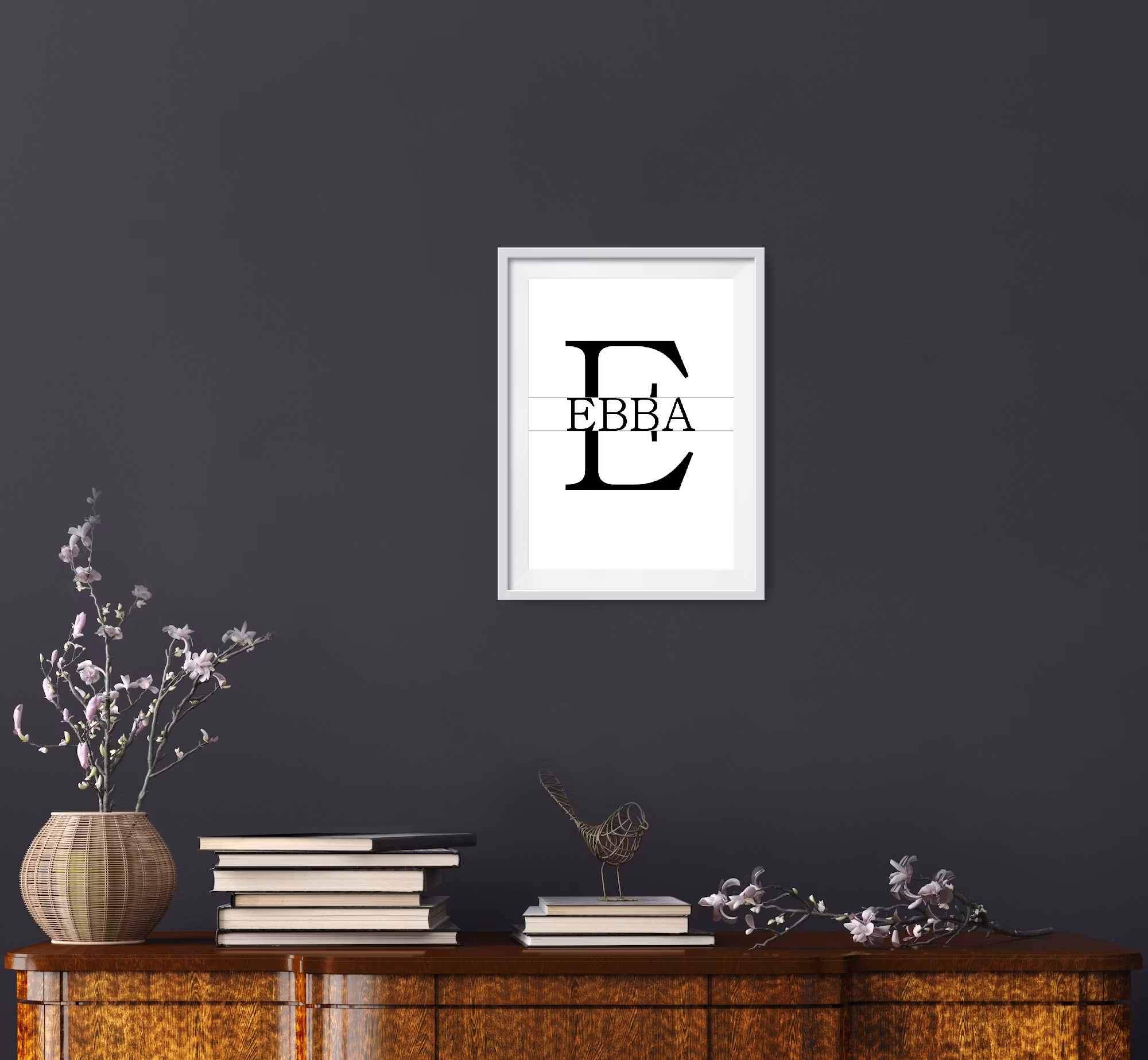 PERSONLIG BOKSTAVSPOSTER – med valfri text