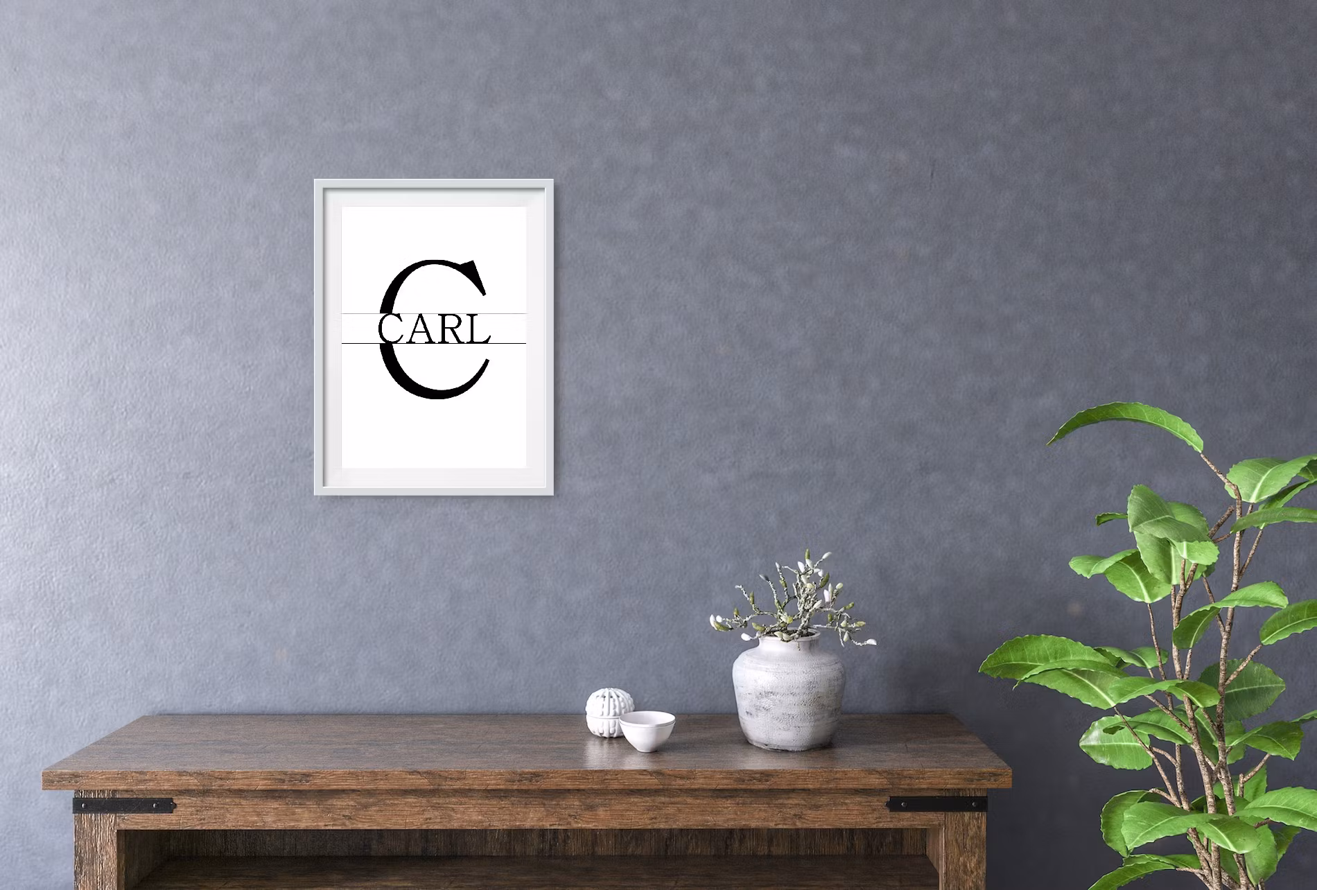 PERSONLIG BOKSTAVSPOSTER – med valfri text