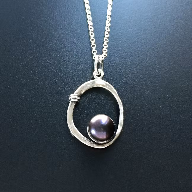 Amina Green - Silverhalsband