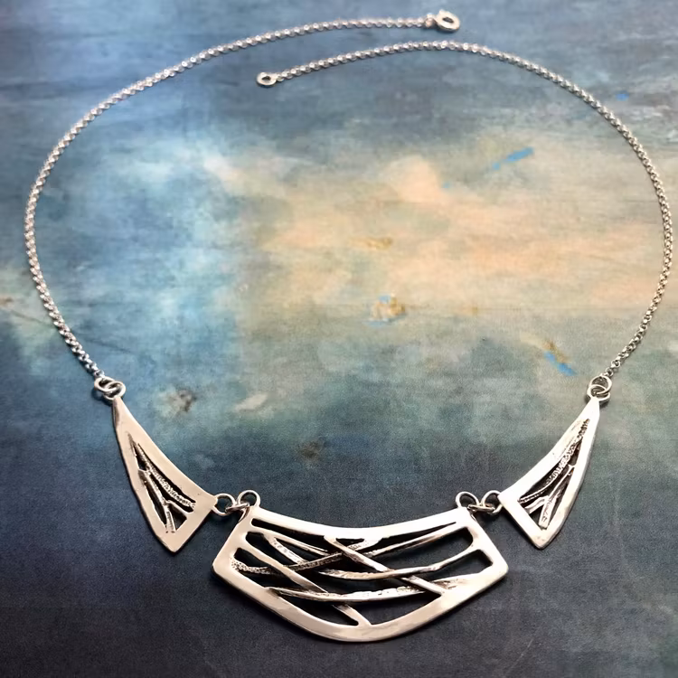 Monique - Silverhalsband