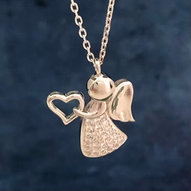 Ängel med hjärta - Halsband