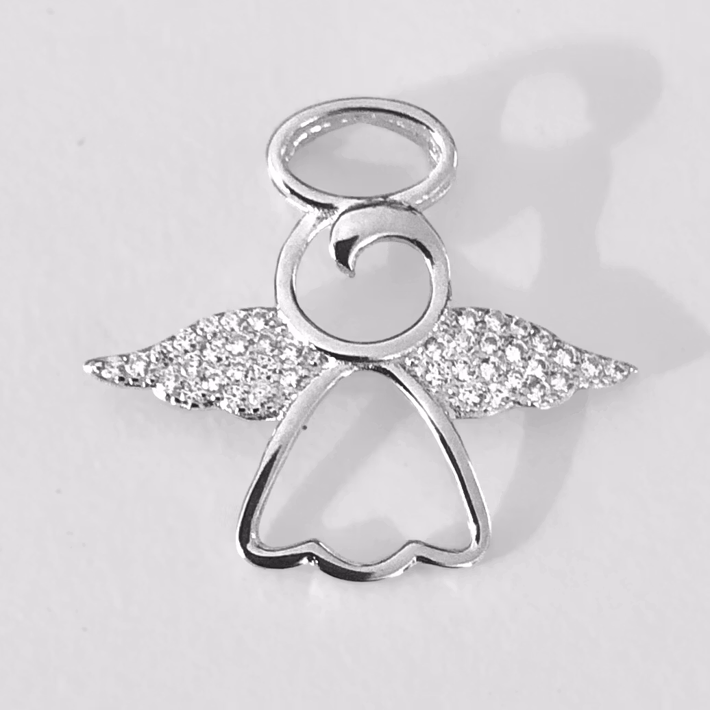 Ängelhänge - Vingar med  cubic zirkon