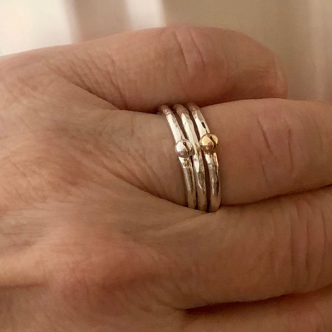 Alba - Silverring med kula