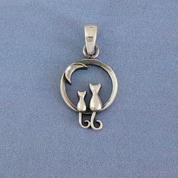 Du å jag - Katthänge i silver