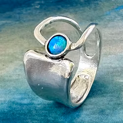 Angelica - Vacker silverring med opal