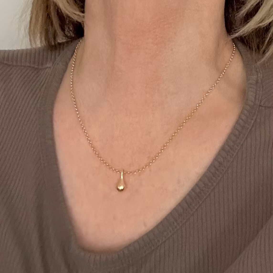 Guldpläterad ärtlänk 42 cm