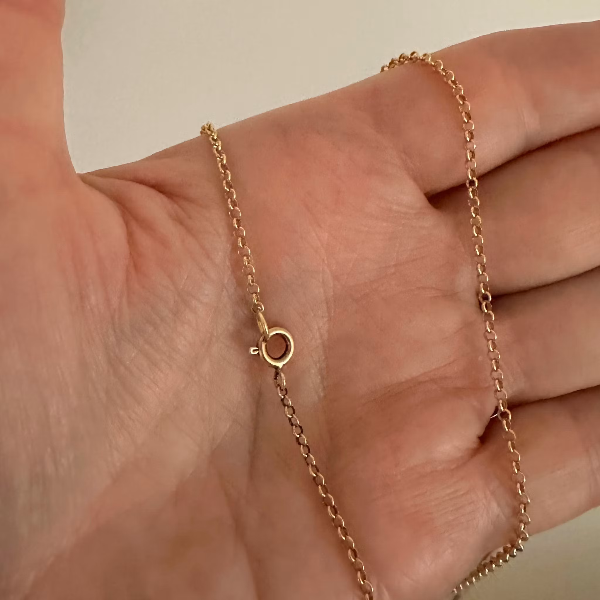 Guldpläterad ärtlänk 42 cm