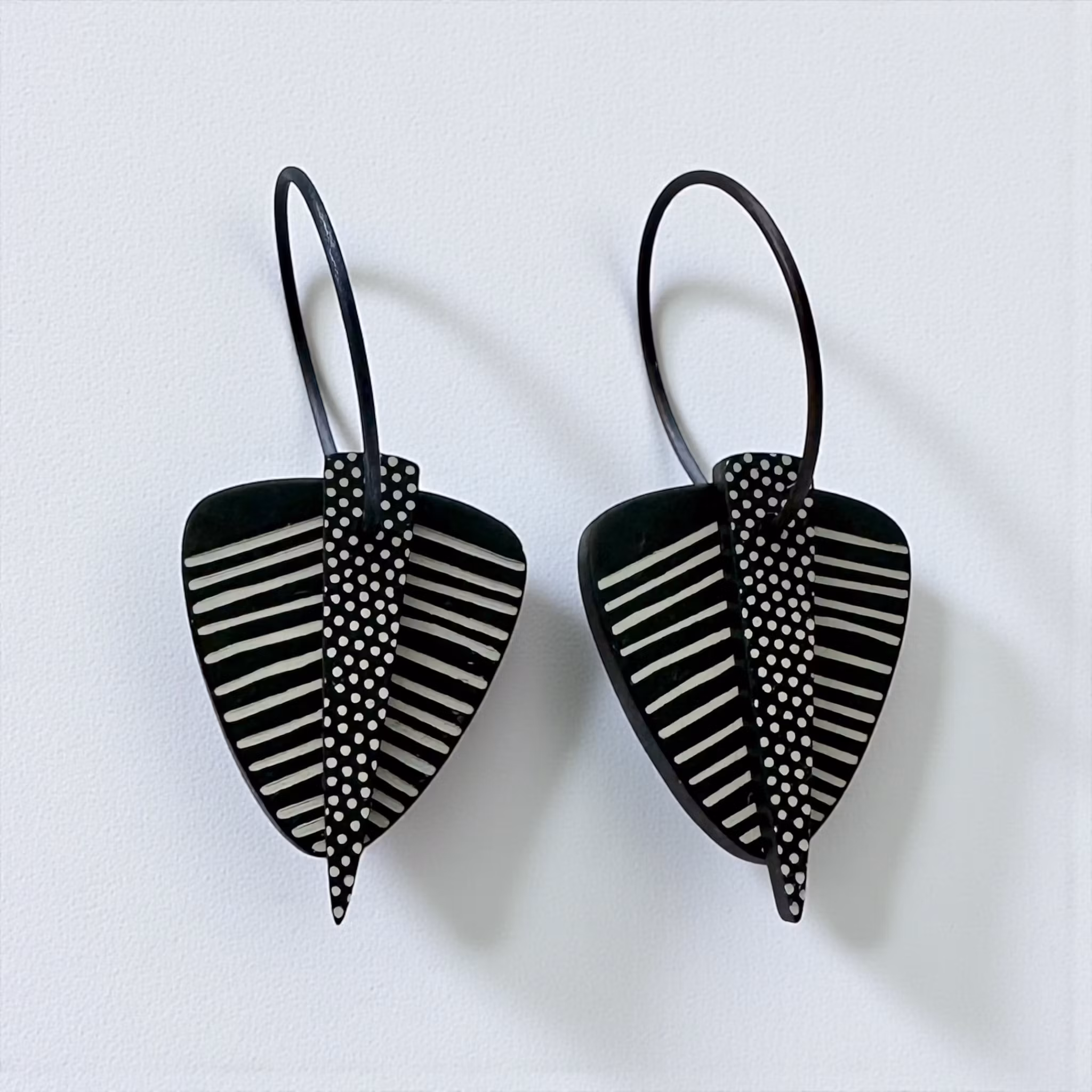 Löv retro - svartvit