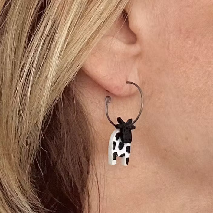 Charmiga kossor i svartvitt