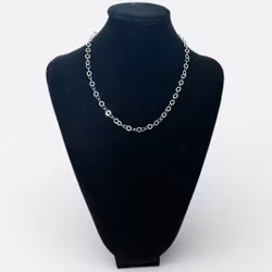 Gaby 45 cm Halsband i silver