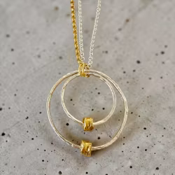 Lunabelle - Halsband i silver och guld