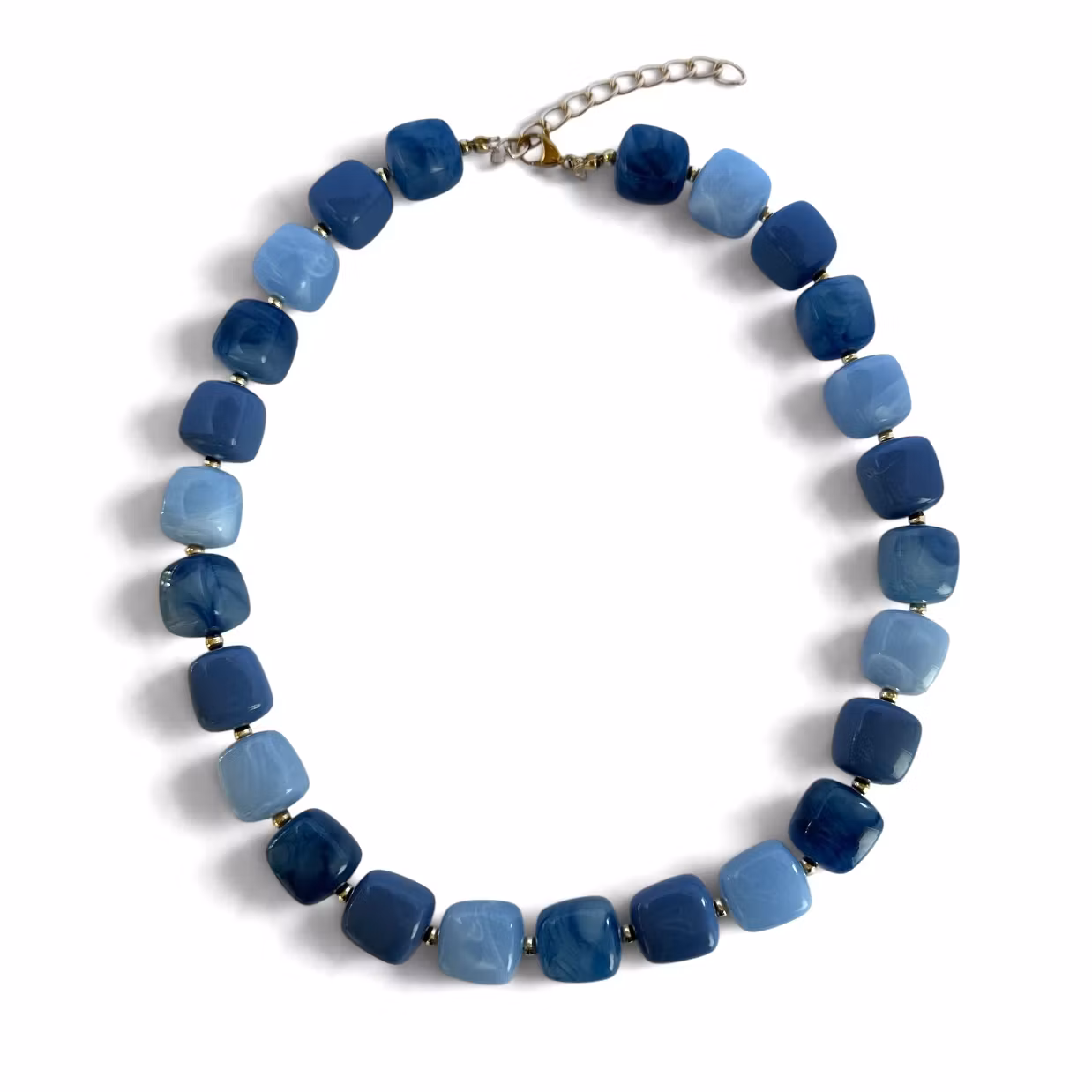 Blue - Marmorerat halsband