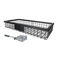EUROHUNT lastkorg, svart, 89x58x18cm, utan fäste