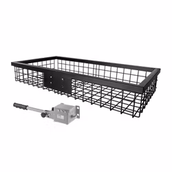 EUROHUNT lastkorg, svart, 89x58x18cm, utan fäste