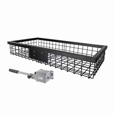 EUROHUNT lastkorg, svart, 89x58x18cm, utan fäste