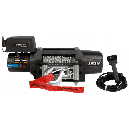 X-Power 5000 elvinsch för trailer 12V 15m syntetlina