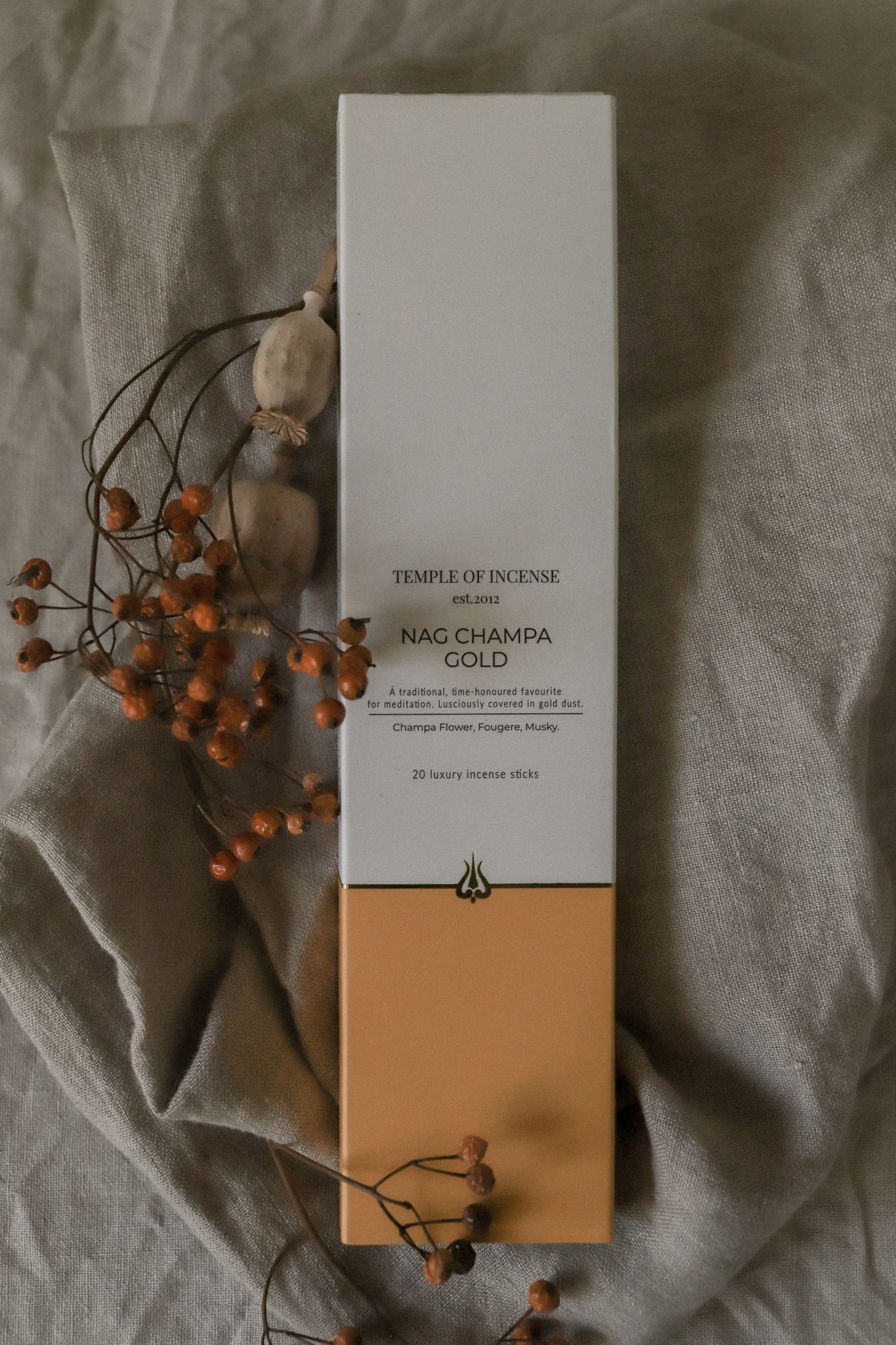 Rökelse, Temple of Incense - Nag Champa Gold